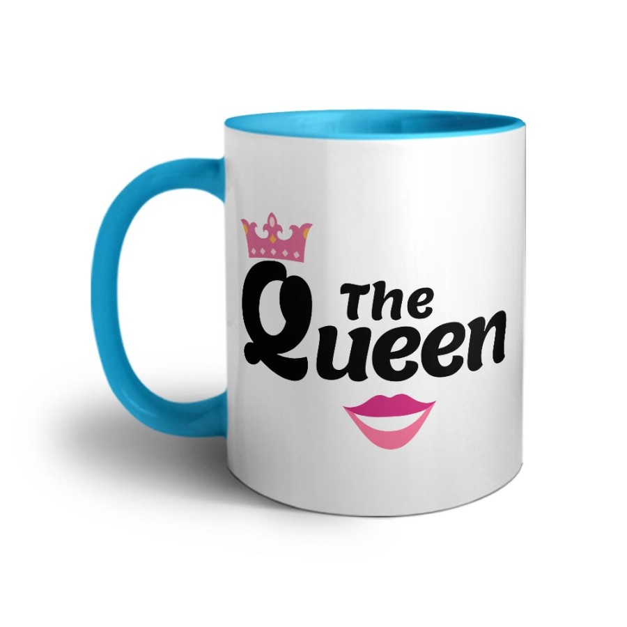 Tazza personalizzabile con nome the queen smile Love