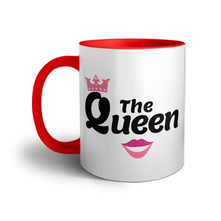 Tazza personalizzabile con nome the queen smile Love