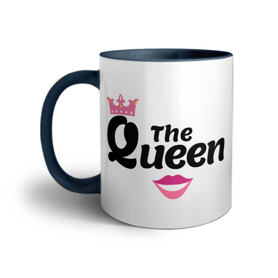 Tazza personalizzabile con nome the queen smile Love