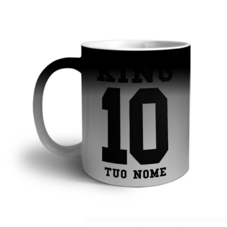 Tazza personalizzata con nome e numero king Love