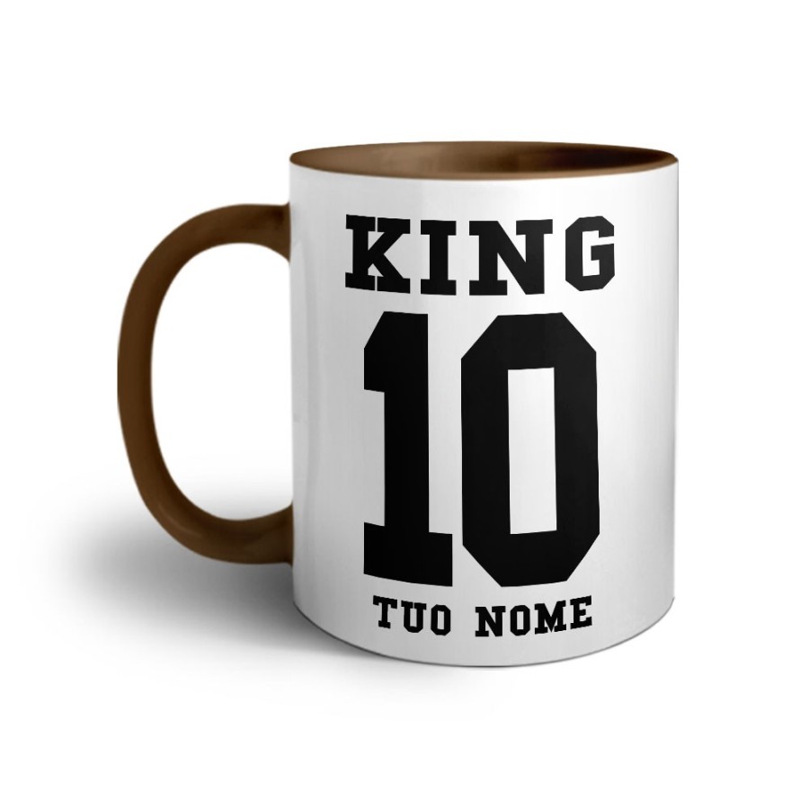 Tazza personalizzata con nome e numero king Love