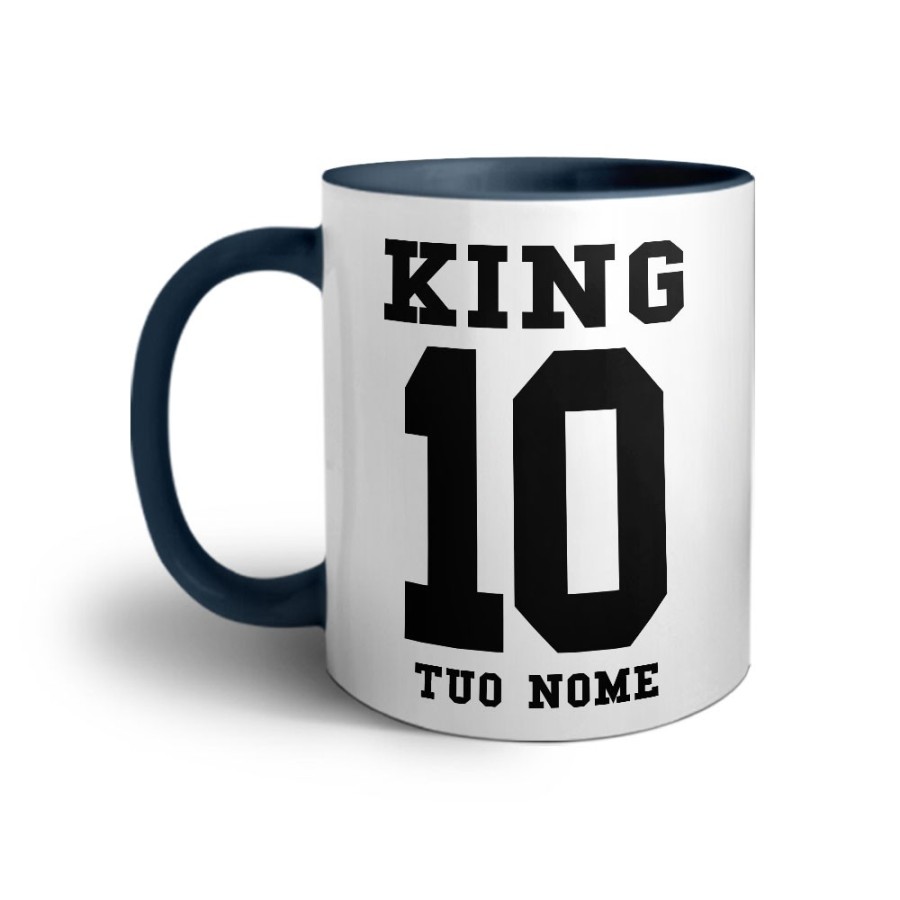 Tazza personalizzata con nome e numero king Love