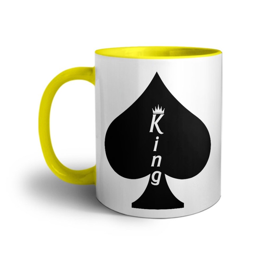 Tazza personalizzabile con nome king verticale Love