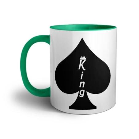 Tazza personalizzabile con nome king verticale Love