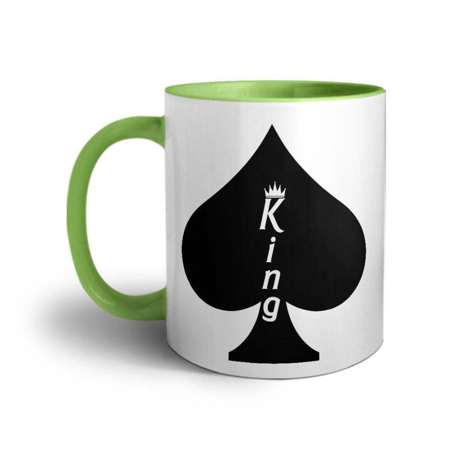 Tazza personalizzabile con nome king verticale Love