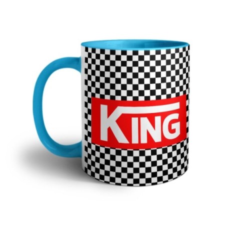 Tazza personalizzabile con nome v king Love