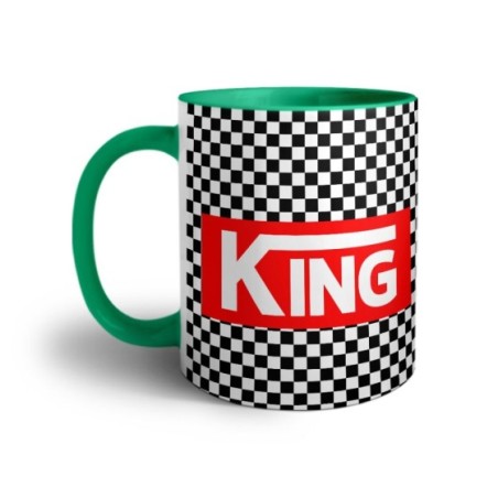Tazza personalizzabile con nome v king Love
