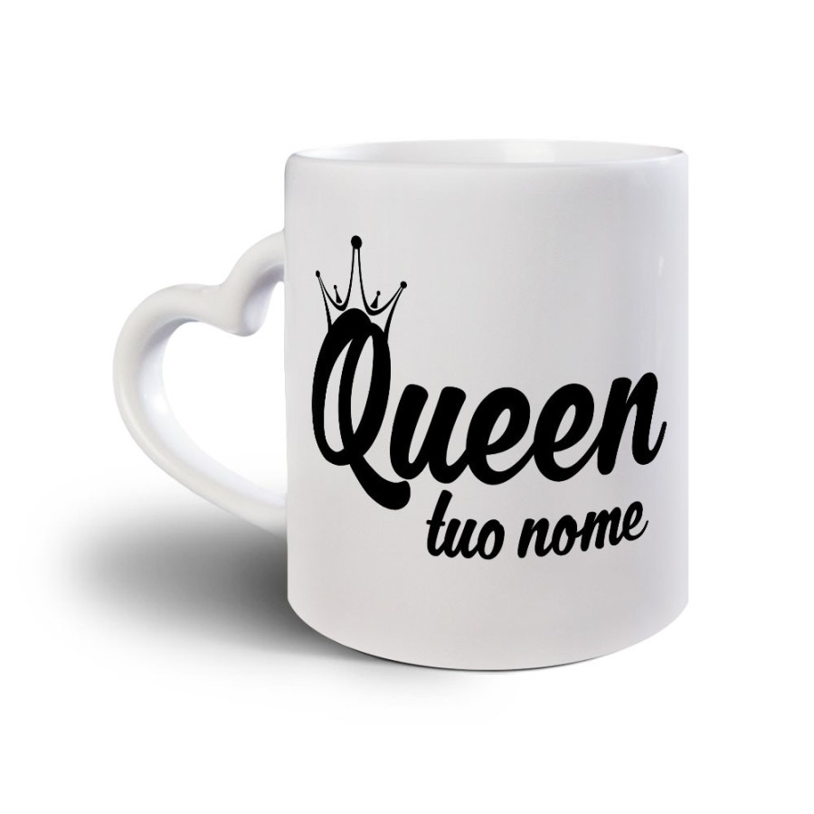 Tazza personalizzabile con nome queen con corona Love