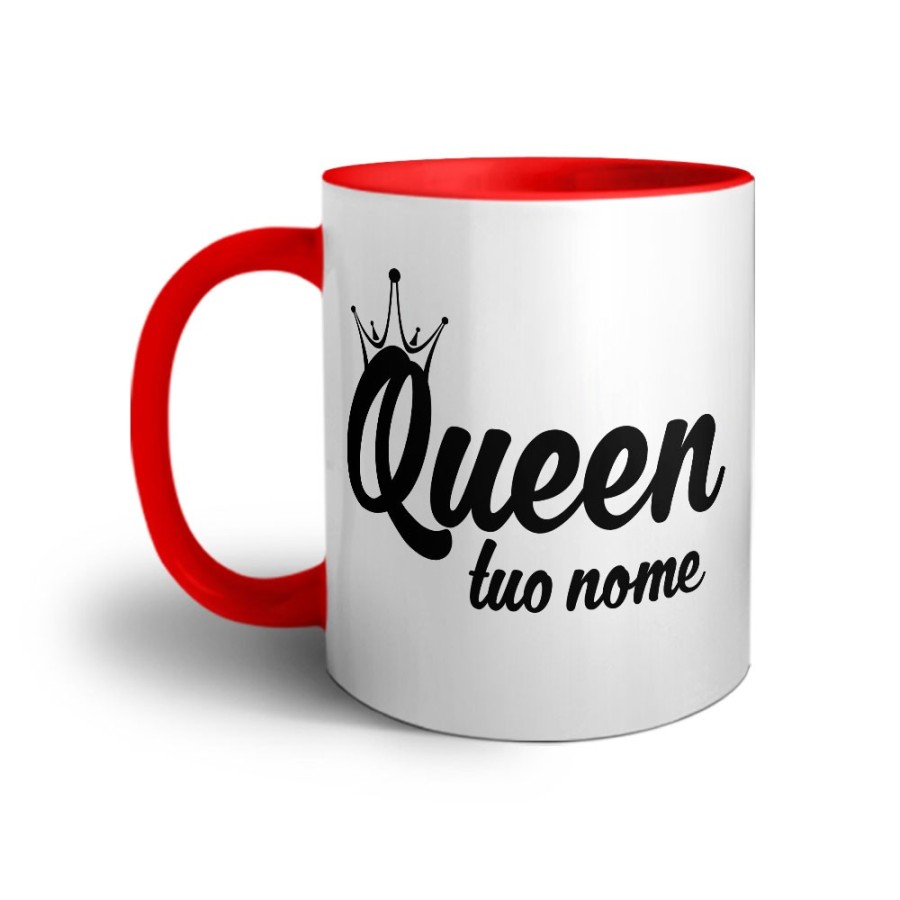 Tazza personalizzabile con nome queen con corona Love
