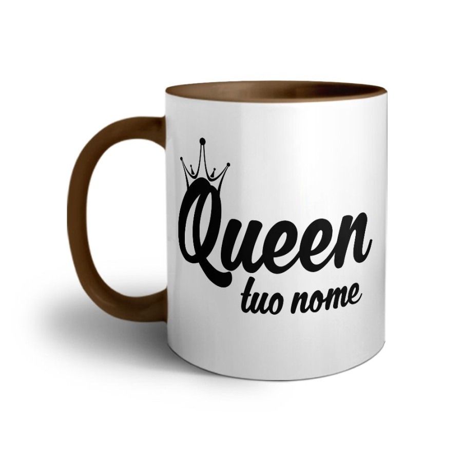 Tazza personalizzabile con nome queen con corona Love
