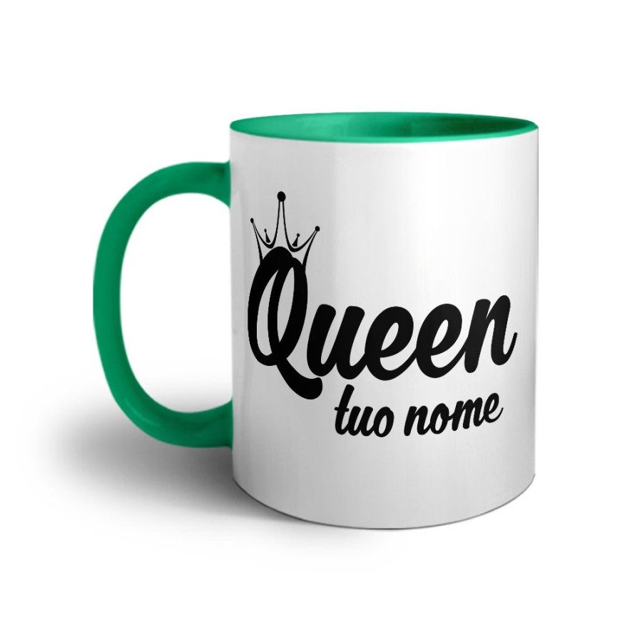 Tazza personalizzabile con nome queen con corona Love