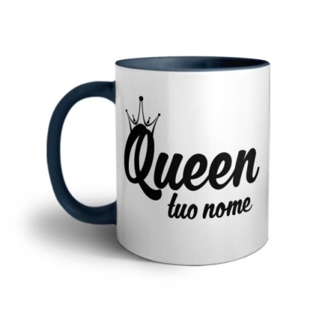 Tazza personalizzabile con nome queen con corona Love