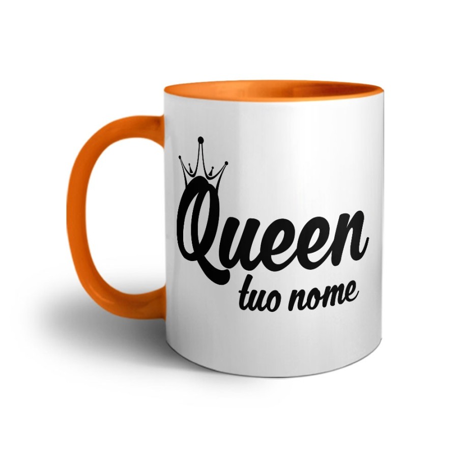 Tazza personalizzabile con nome queen con corona Love