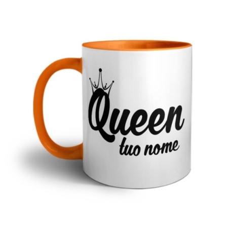 Tazza personalizzabile con nome queen con corona Love