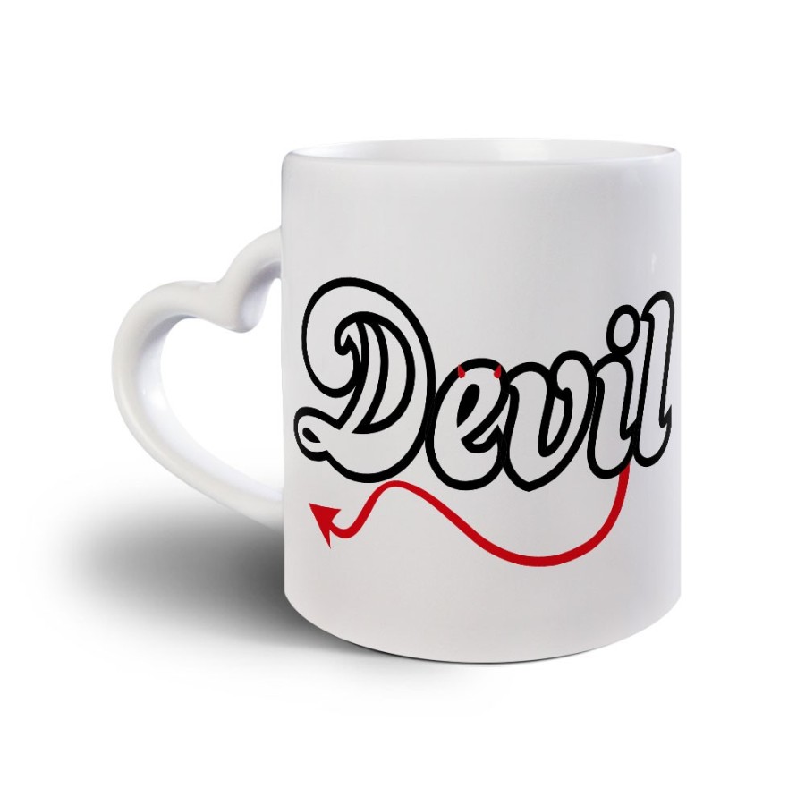 Tazza personalizzabile con nome devil Love