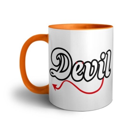 Tazza personalizzabile con nome devil Love