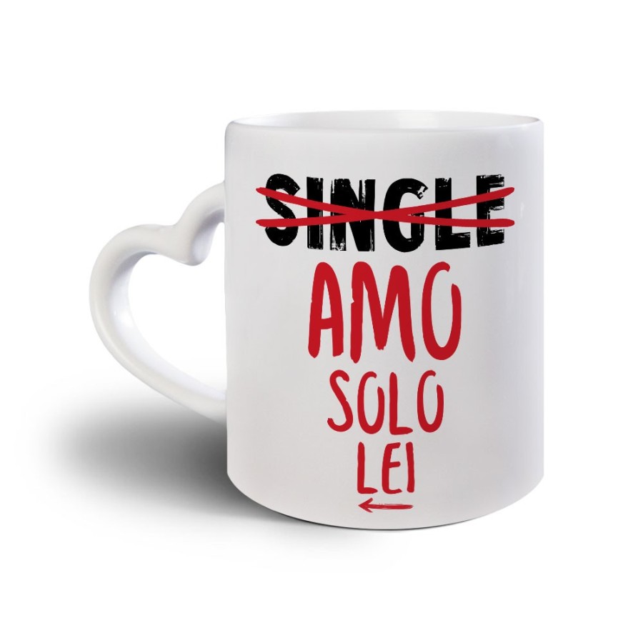 Tazza personalizzabile con nome single amo solo lei Love