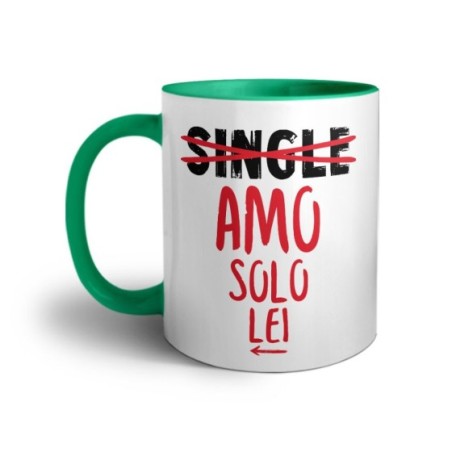 Tazza personalizzabile con nome single amo solo lei Love