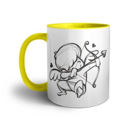 Tazza personalizzabile con nome cupido stilizzato Love