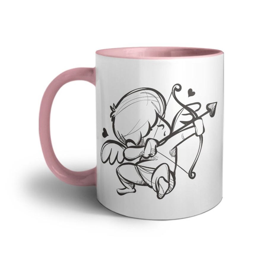 Tazza personalizzabile con nome cupido stilizzato Love