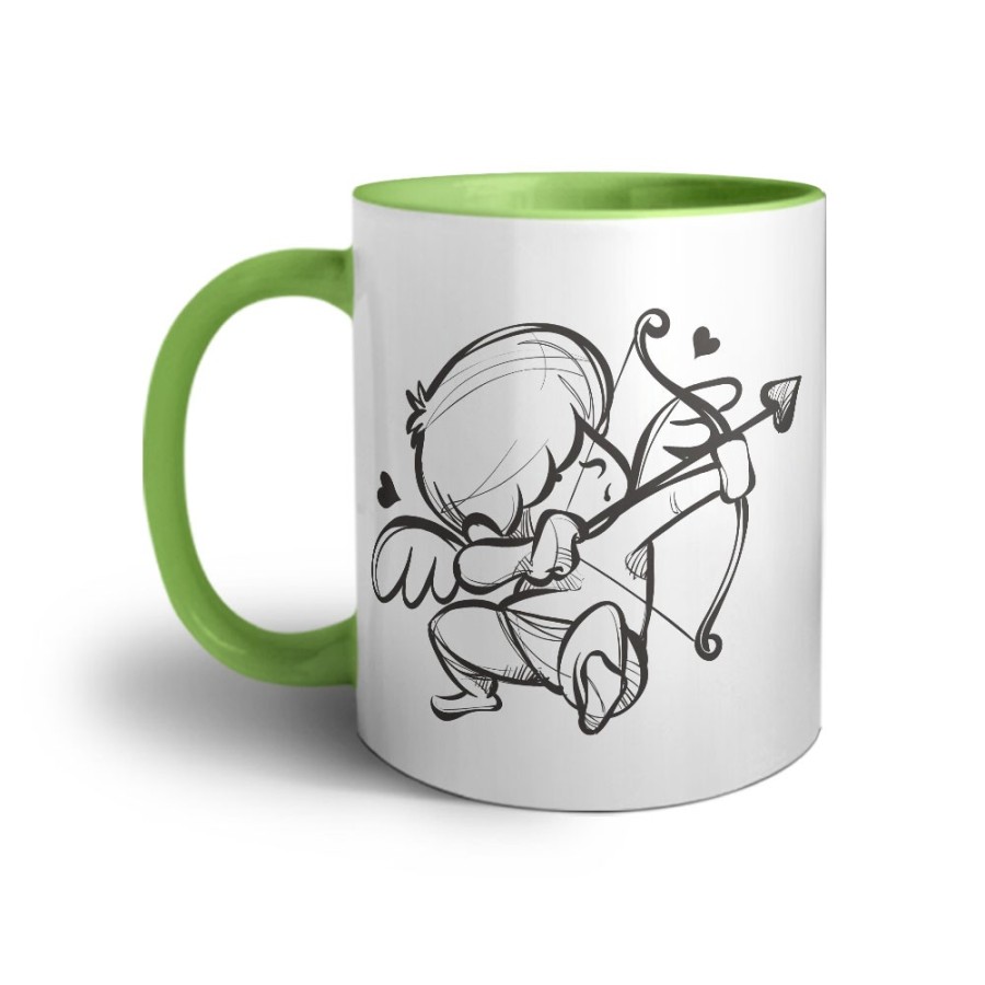 Tazza personalizzabile con nome cupido stilizzato Love