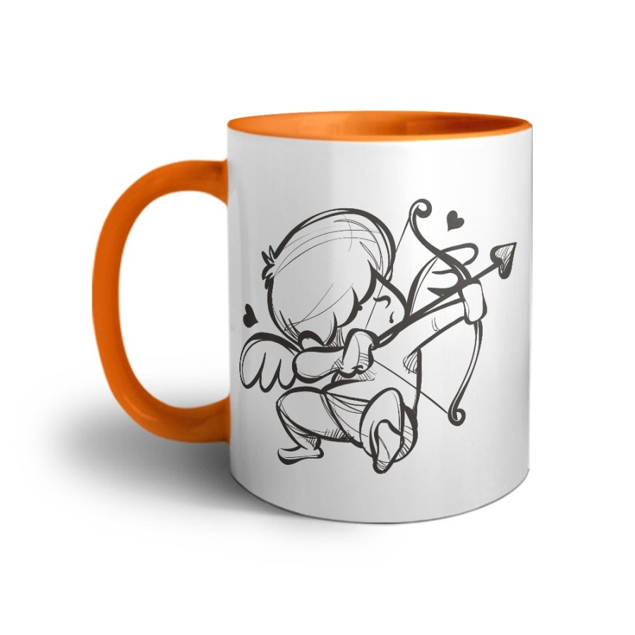 Tazza personalizzabile con nome cupido stilizzato Love