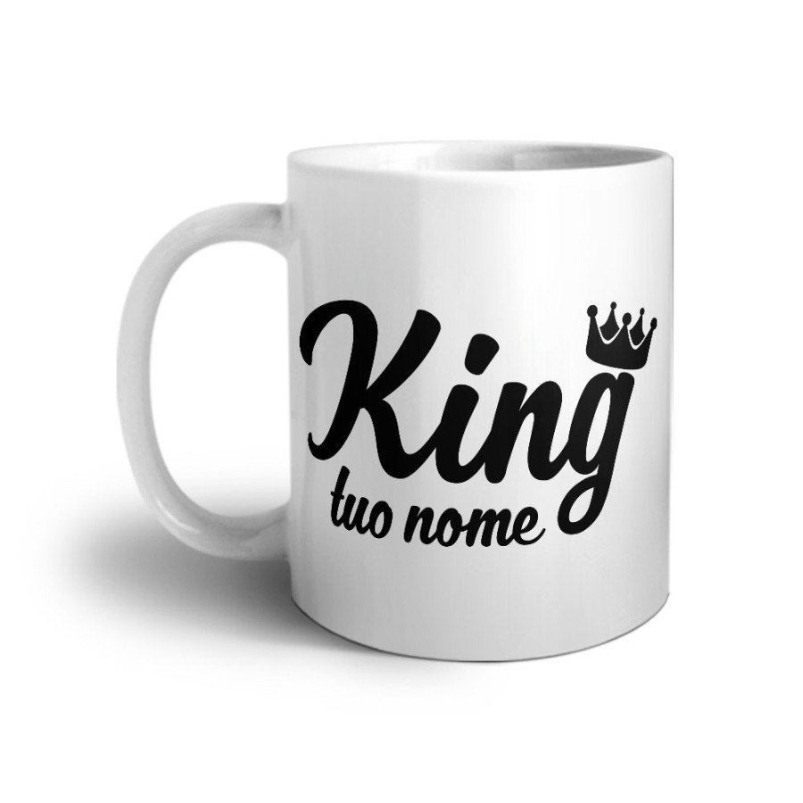 Tazza personalizzabile con nome king con corona Love