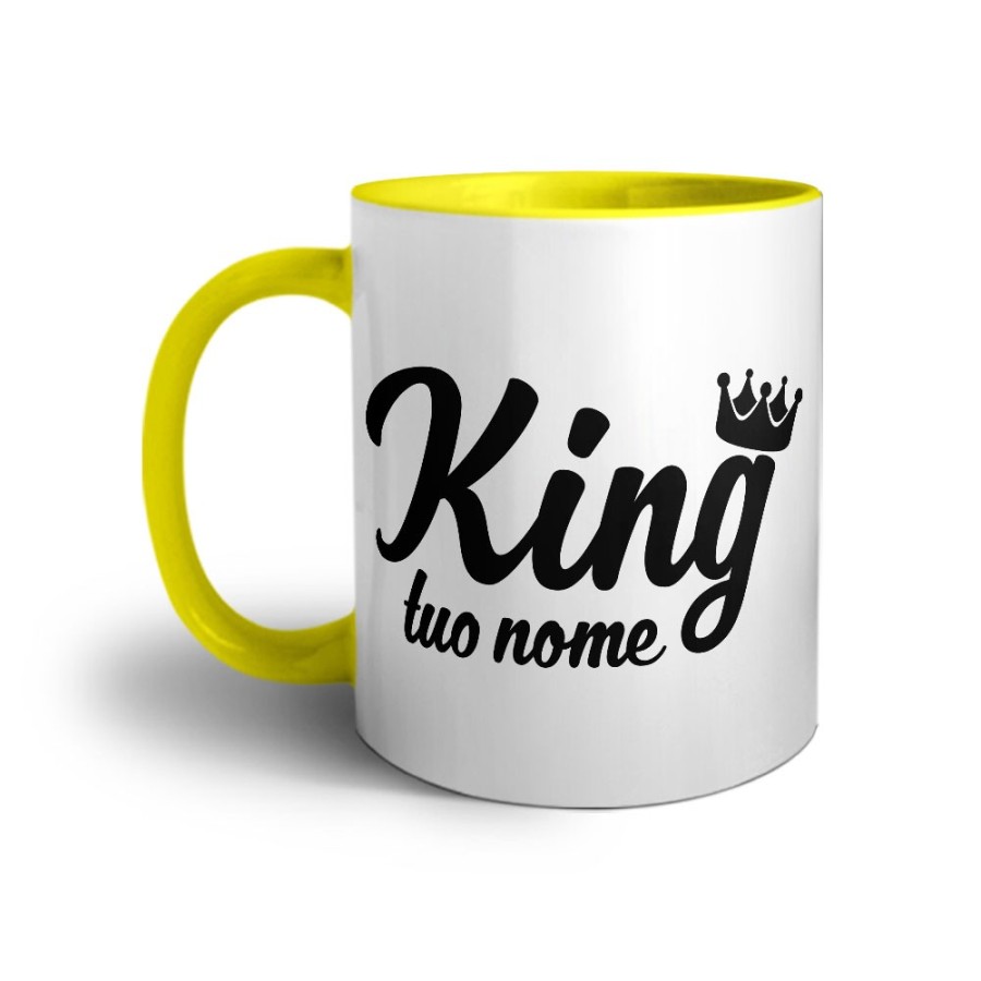 Tazza personalizzabile con nome king con corona Love