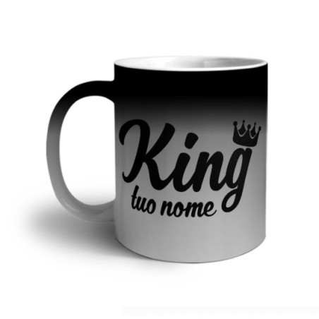 Tazza personalizzabile con nome king con corona Love