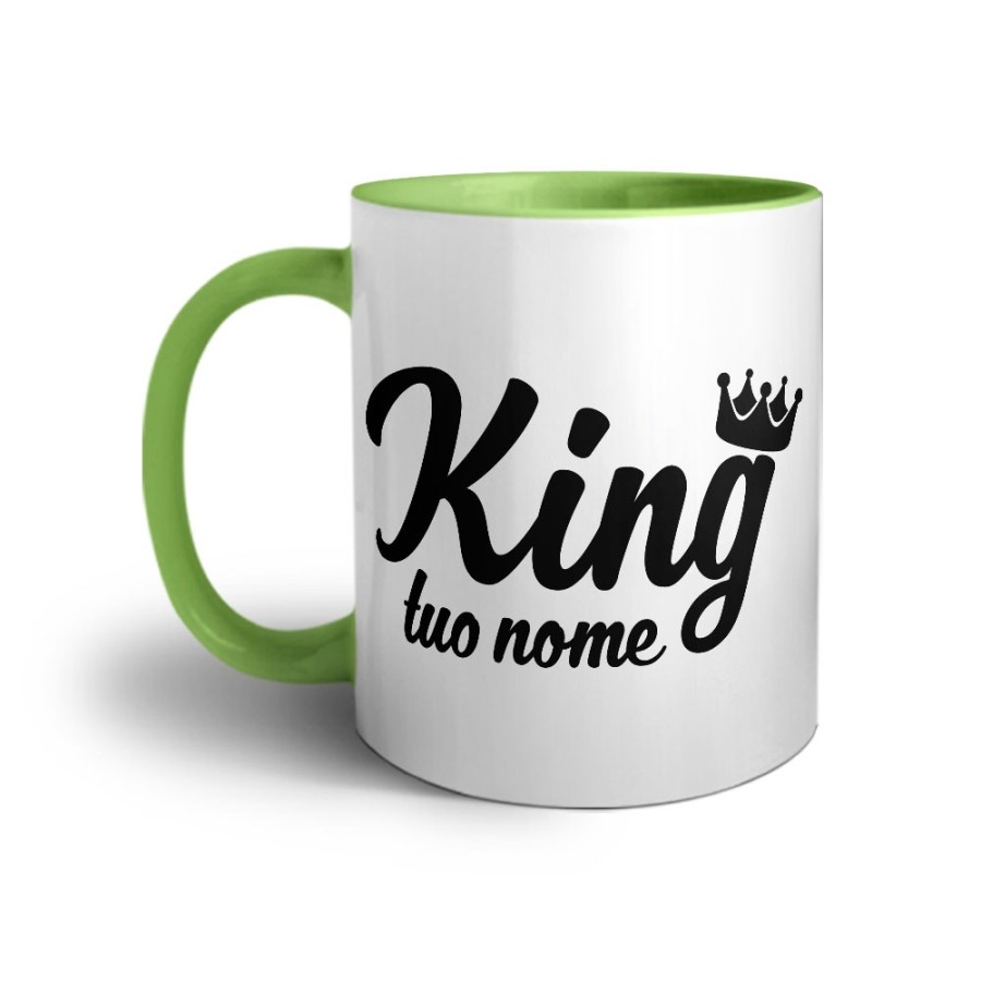 Tazza personalizzabile con nome king con corona Love