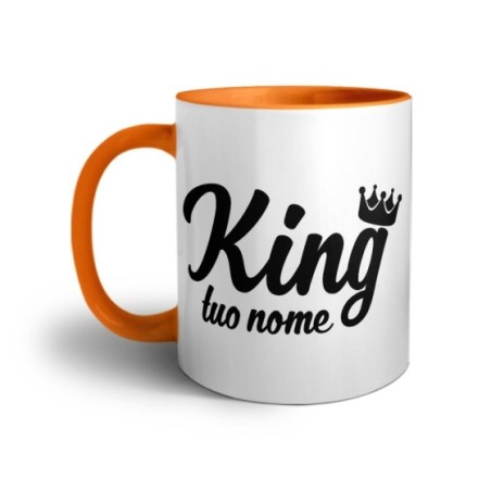 Tazza personalizzabile con nome king con corona Love