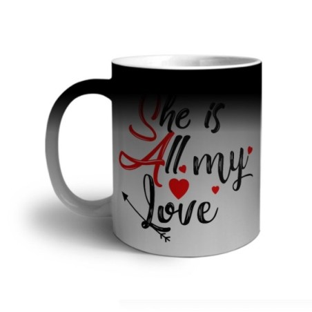 Tazza personalizzabile con nome she is all my love Love