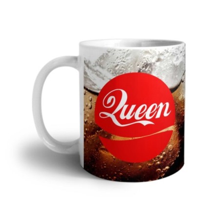 Tazza personalizzabile con nome queen cola