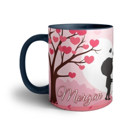 Tazza personalizzata con nomi coppia romantica Love