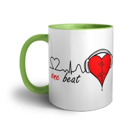 Tazza personalizzabile con nome one beat Love