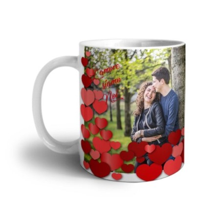 Tazza personalizzata con foto l'amore siamo noi ti amo
