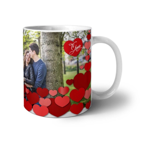 Tazza personalizzata con foto l'amore siamo noi ti amo Love 2