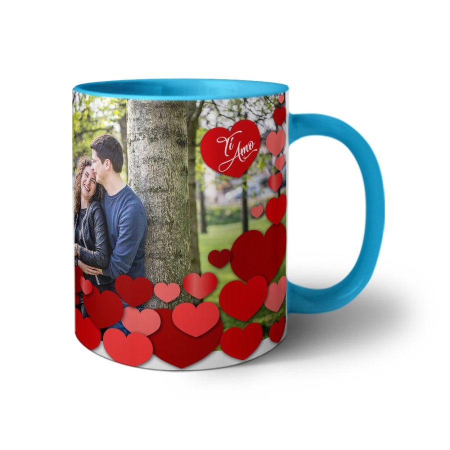 Tazza personalizzata con foto l'amore siamo noi ti amo Love