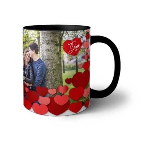 Tazza personalizzata con foto l'amore siamo noi ti amo Love