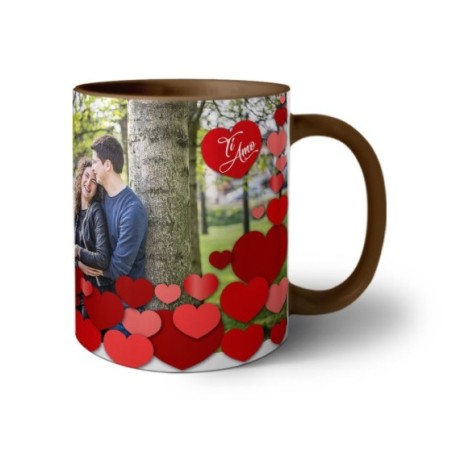 Tazza personalizzata con foto l'amore siamo noi ti amo Love