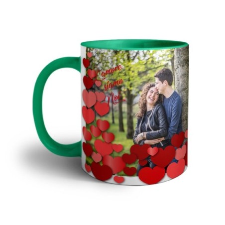 Tazza personalizzata con foto l'amore siamo noi ti amo Love