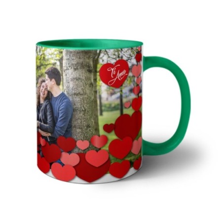 Tazza personalizzata con foto l'amore siamo noi ti amo Love