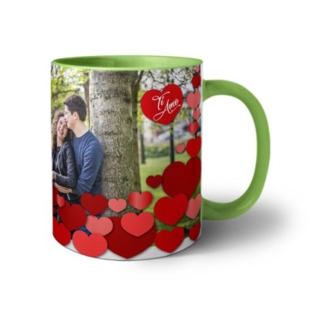 Tazza personalizzata con foto l'amore siamo noi ti amo Love