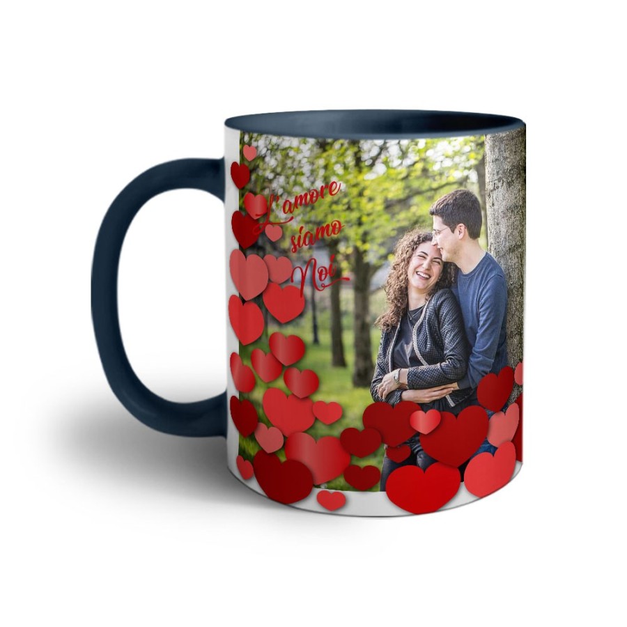 Tazza personalizzata con foto l'amore siamo noi ti amo Love