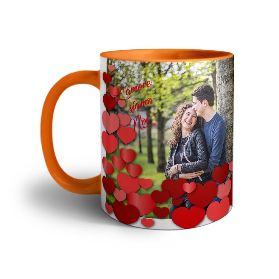 Tazza personalizzata con foto l'amore siamo noi ti amo Love