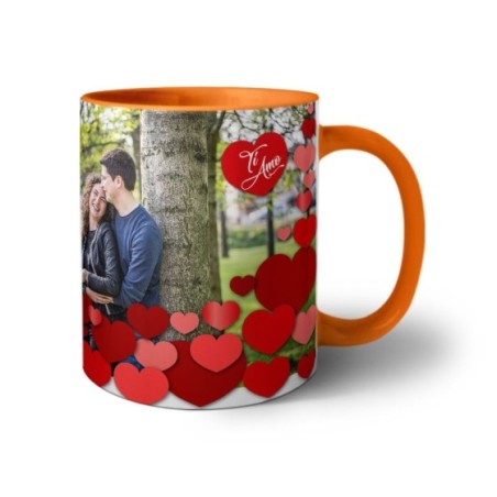 Tazza personalizzata con foto l'amore siamo noi ti amo Love