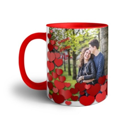Tazza personalizzata con foto l'amore siamo noi ti amo Love