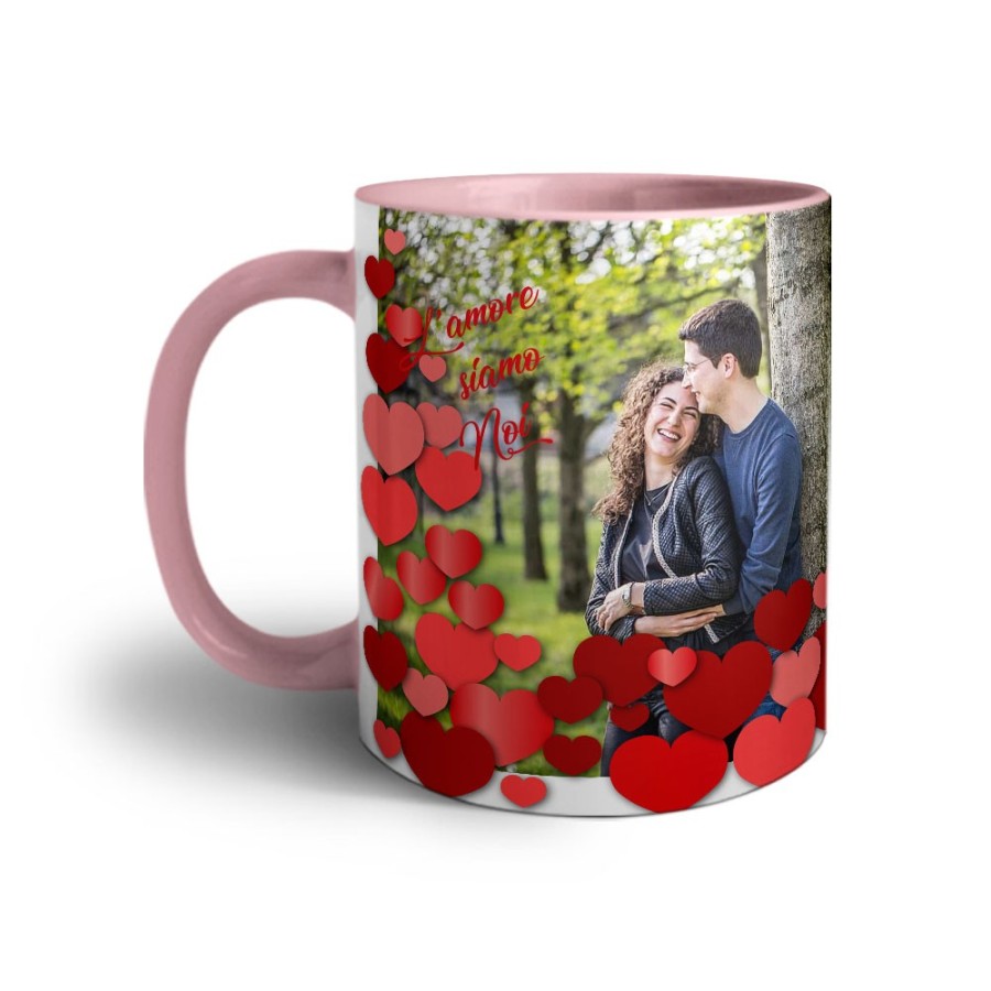 Tazza personalizzata con foto l'amore siamo noi ti amo Love