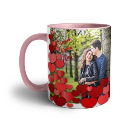Tazza personalizzata con foto l'amore siamo noi ti amo Love