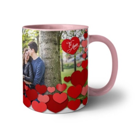 Tazza personalizzata con foto l'amore siamo noi ti amo Love